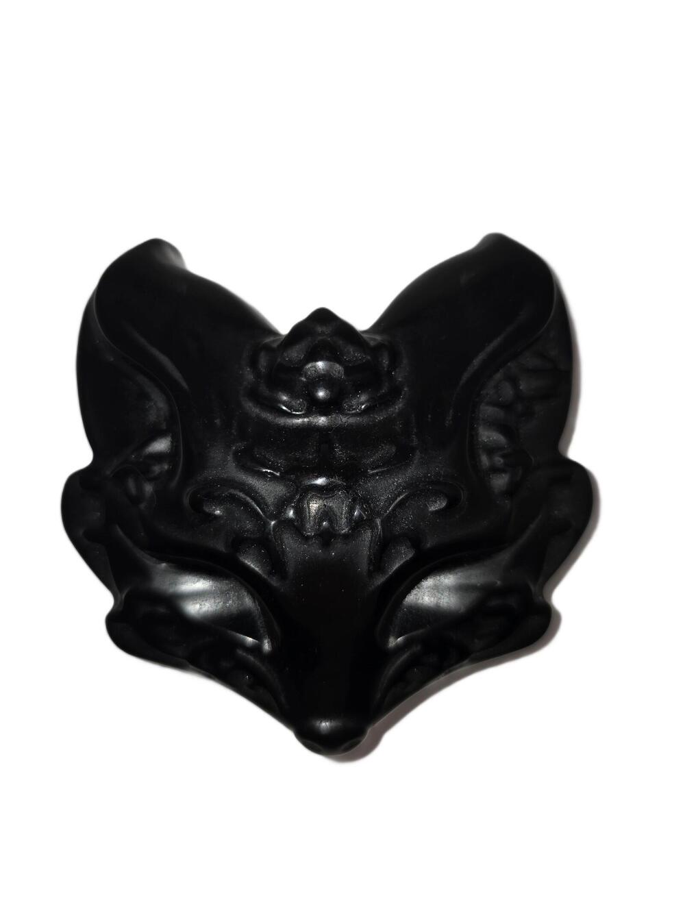 541. Fox Face in Obsidian